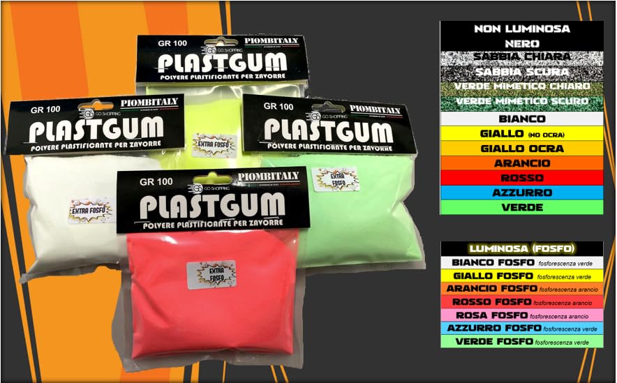 Poudre plastifiant pour plomb et métaux – 100 g (orange normale (non lumineux))