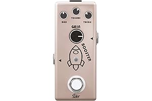ISET Analog Rocket Boost Pedal: Unleash Treble-Boosting Power for Electric Guitars and Bass