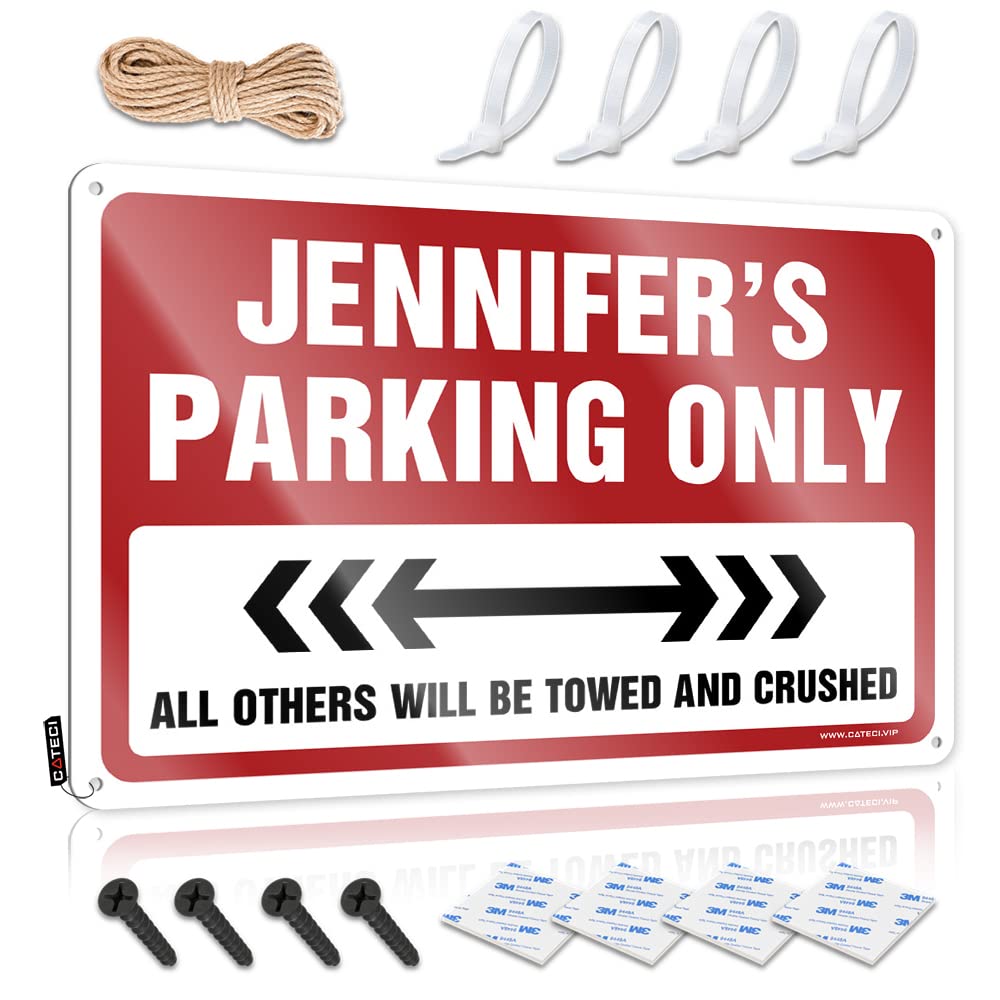 Krazmurongd One Color Bbq Signs Outdoor Jennifer's Parking Only Tin Sign Tin Signs For Man Cave Bar Posters(30X40cm)