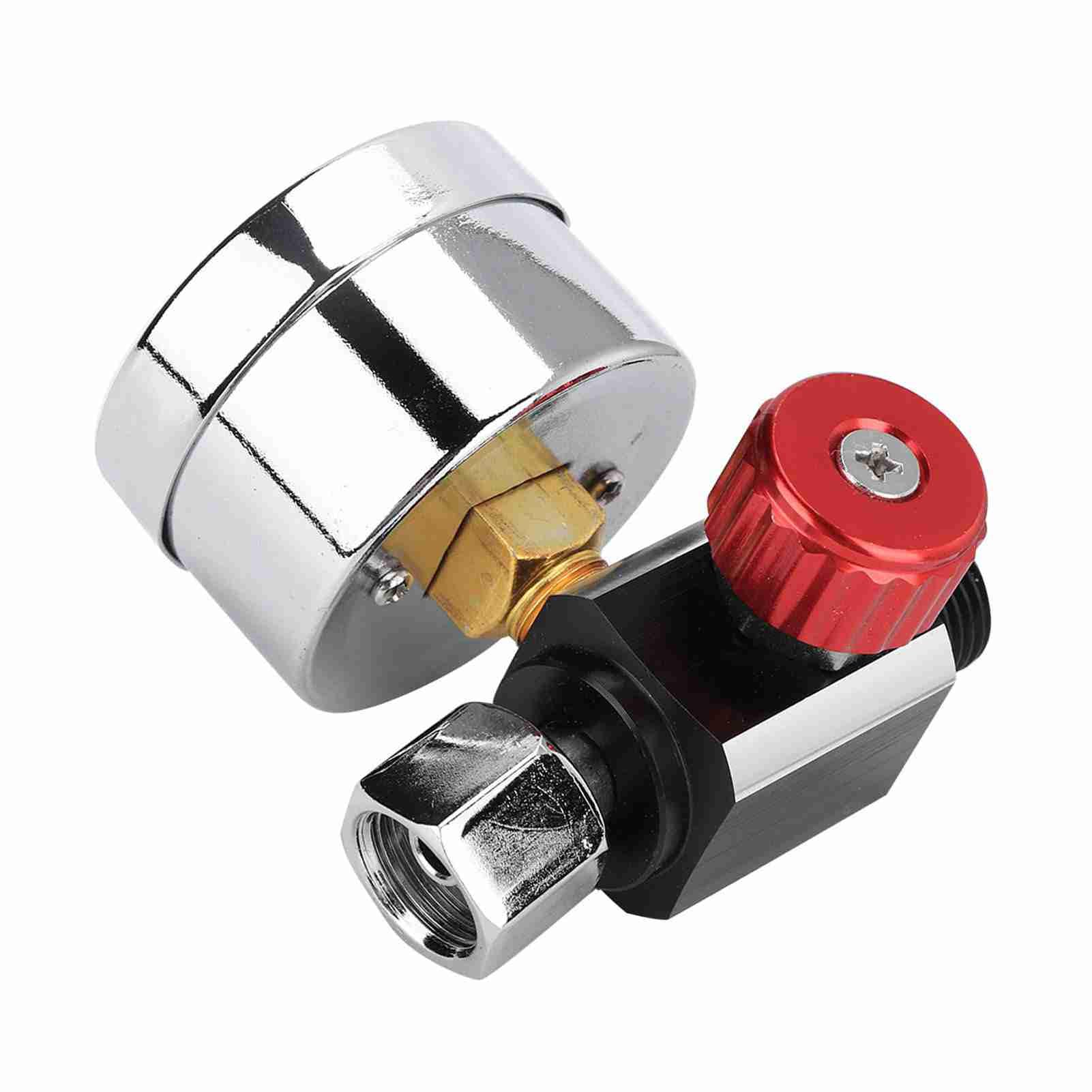 Air Compressor Regulator, Air Pressure Regulator with Pressure Display G1/4 0-12BAR Air Regulator for Pneumatic Tool