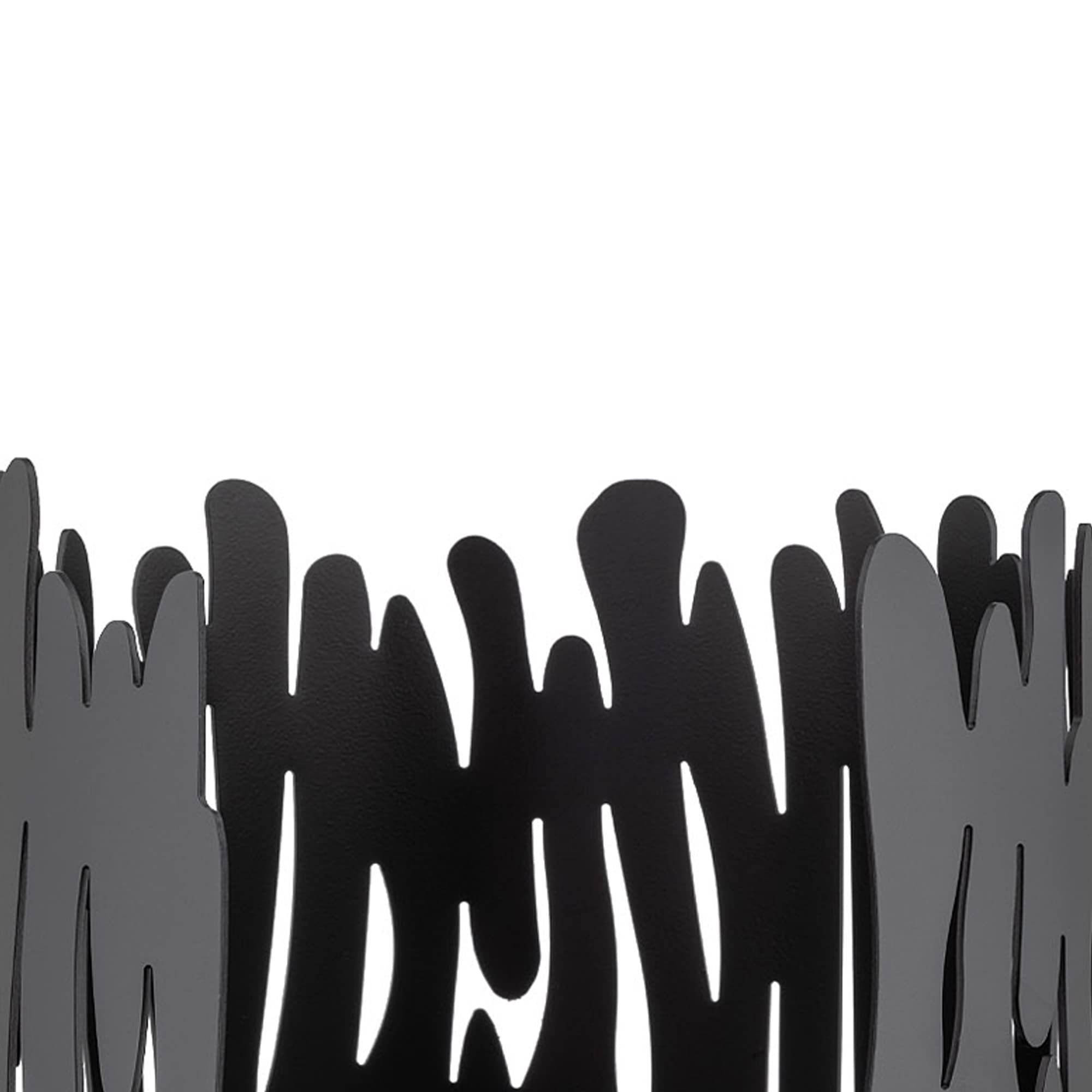 Alessi Porte rouleau de papier de cuisine, Noir, 15,50 x 15,50 x 24,00 cm