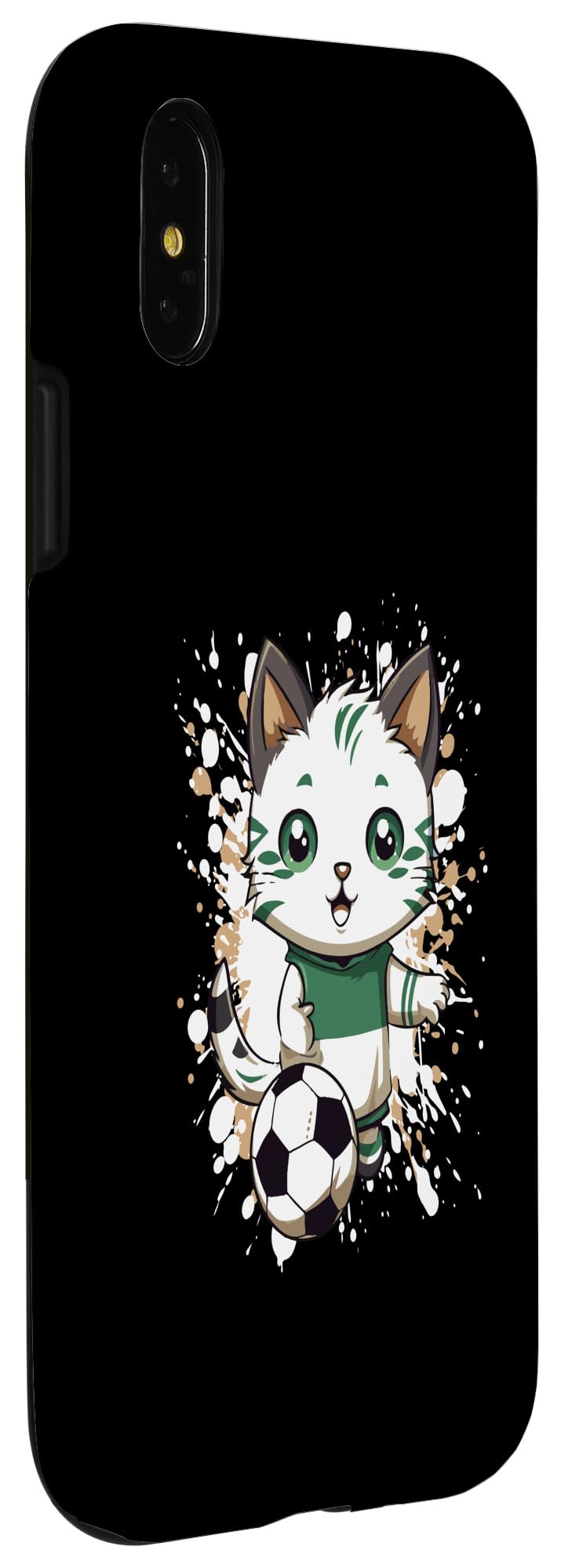iPhone X/XS Anime Cat Playing Soccer - Image 3