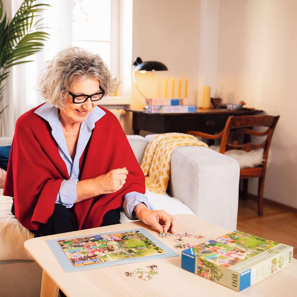 Ravensburger Venezia Anziani – Puzzle 100 Pezzi Extra Grip, Pezzi Grandi E Base Stabile, Per Anziani E Persone Con Difficoltà Motorie