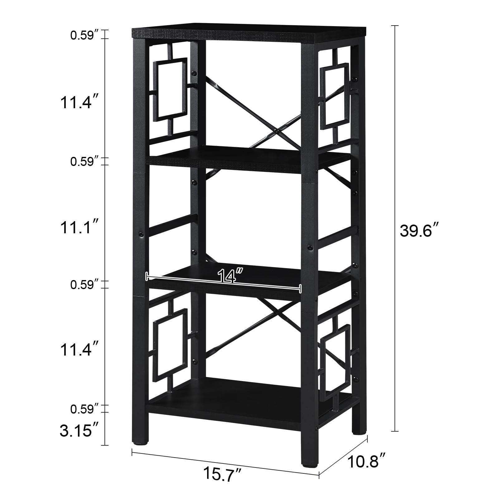 Amazon.co.jp: Freexployer 本棚 ヴィンテージ インダストリアル 4段