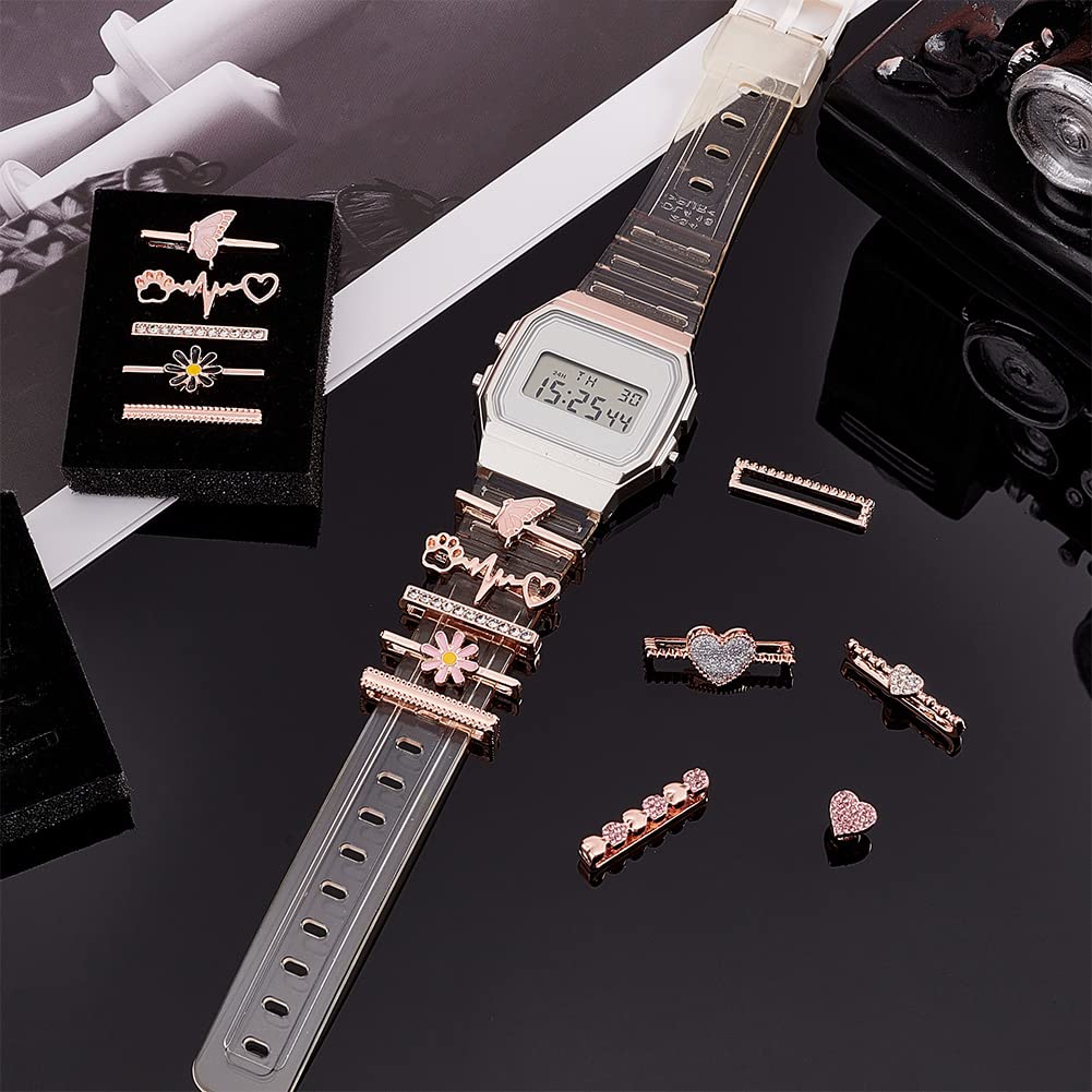 PH PandaHall 18K Vergoldete Huggie Ohrringe Und Charm Set Für Damen