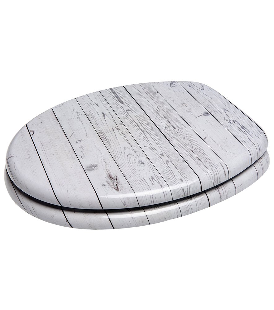 Sanilo Tapa de inodoro con cierre suave, gran selección de atractivos asientos para WC y duradera de madera (Timber)