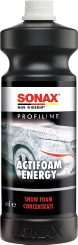 SONAX PROFILINE ActiFoam Energy (1 Liter) stark schmutzlösendes SnowFoam Schaumshampoo für die Fahrzeugwäsche | Art-Nr. 06183000