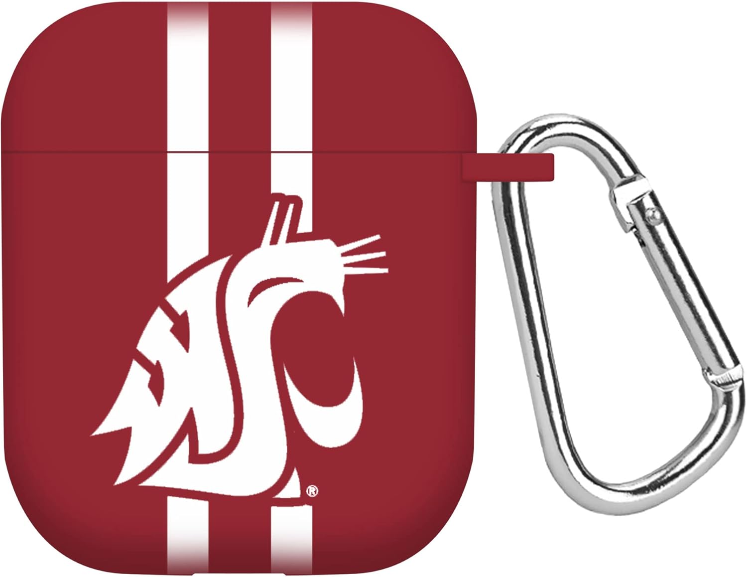 AFFINITY BANDS Washington State Cougars HD Combo Package Compatible with Apple Watch and AirPods Gen 1 & 2 (42/44/45/49mm (46mm Series 11) Long Stripes)