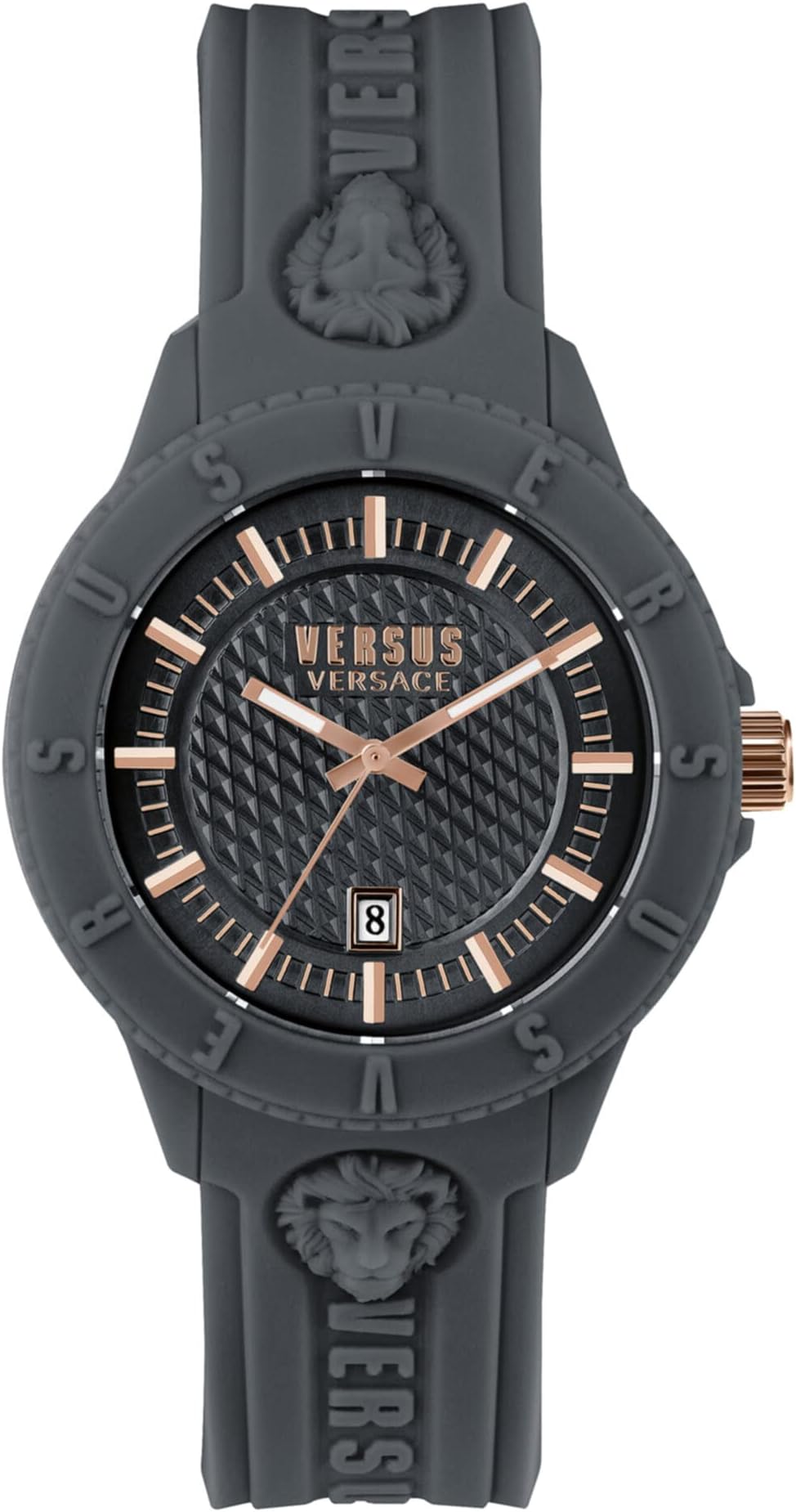 Versus Versace Tokyo Silicone Lion Collection Luxury Mens Watch Timepiece