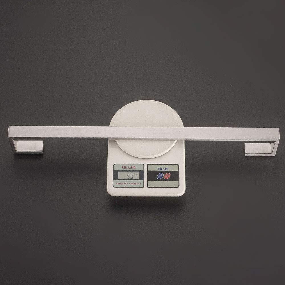 Flybath Portasciugamani da Parete singolo SUS 304 Acciaio Inossidabile Argento Spazzolato Porta Asciugamani da Bagno Montaggio a Parete, 60 cm