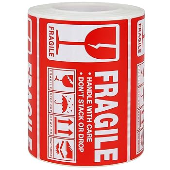 Amazon | Yamasan FRAGILE ステッカー 割れ物シール 梱包 荷札