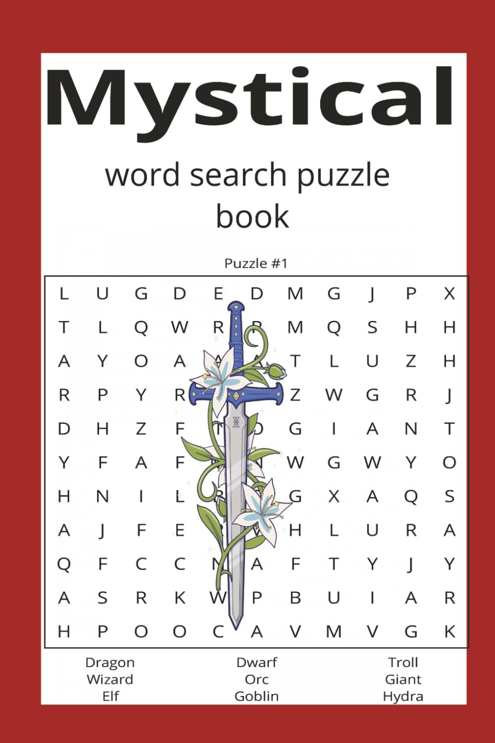 Mystical word search puzzle book: Mystical word search puzzle book with easy-to-read print about mystical creatures, gems, animals, and more| 6x9 inches,100 pages...| 50 puzzles