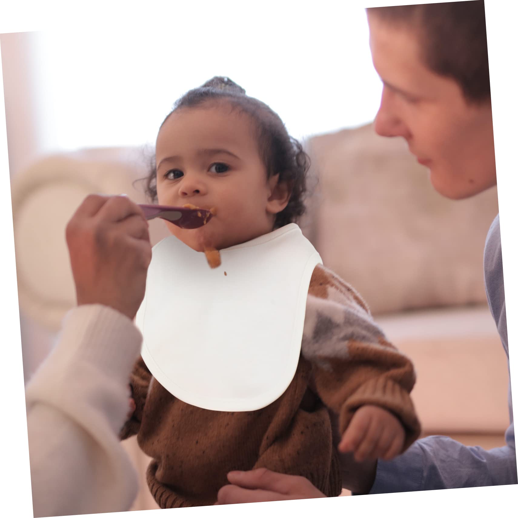 Lot de 8 Bavoirs Bébé en Coton à Double Épaisseur, avec Boutons-pression, pour Poussées Dentaires et Repas, Faciles à Nettoyer Plusieurs styles