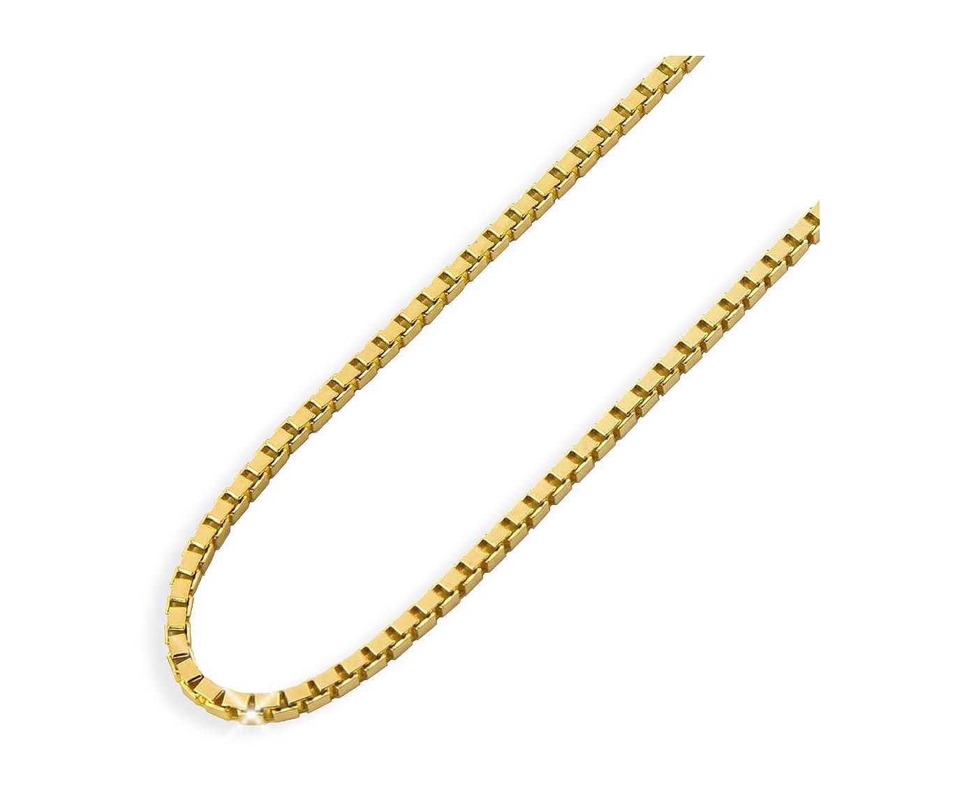 Massive 14 Karat 585 Echtgold Venezianerkette 36-55cm, 1,00 mm stark