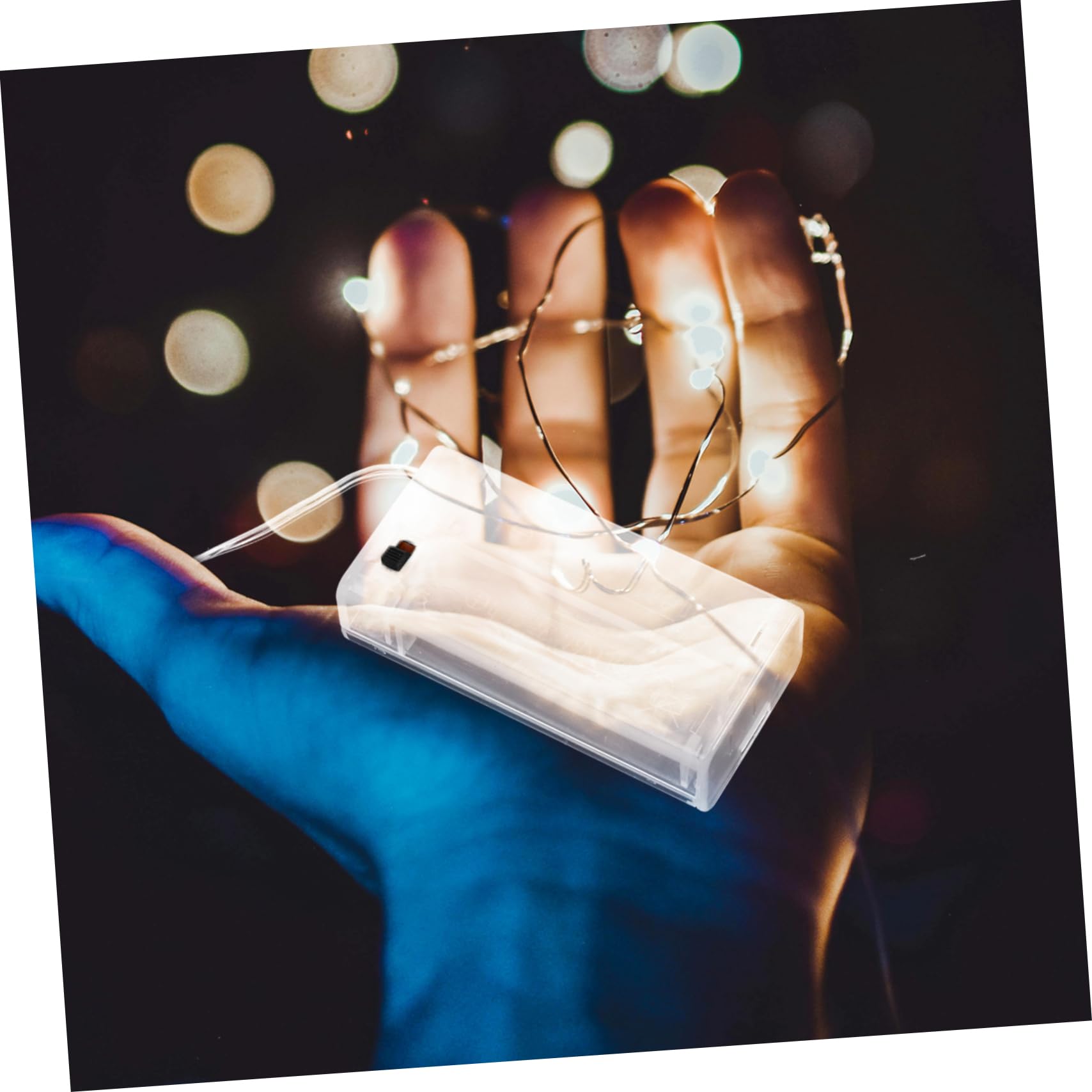 BESPORTBLE 50stücke Aa Batterien Transparent Praktische Batteriebox Für Lichterketten Mit Schalter Ersatz-batteriehalter Für Vielseitige Beleuchtungslösungen