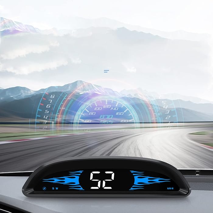 Buy OBD2 HUD Head Up Display, GPS Digital Speedometer, Speed KM/h MPH