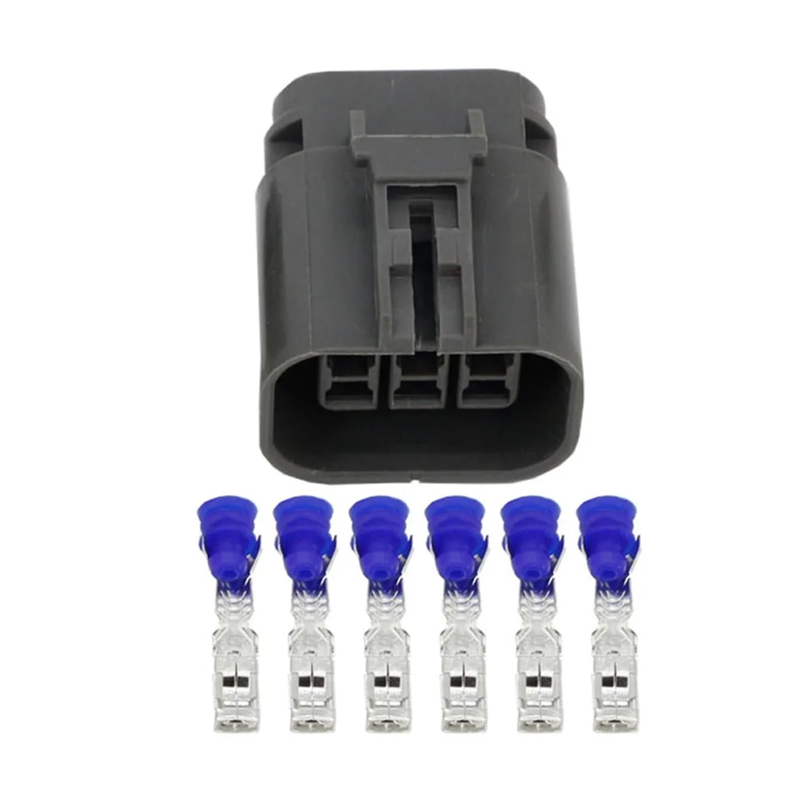 Steckverbinder, 6-polig, 2,8 mm, mit Anschluss DJZ7067-2.8-11/21, 7122-1864-40 und 7223-1864-40 (Buchsenstecker, 10 Sets)