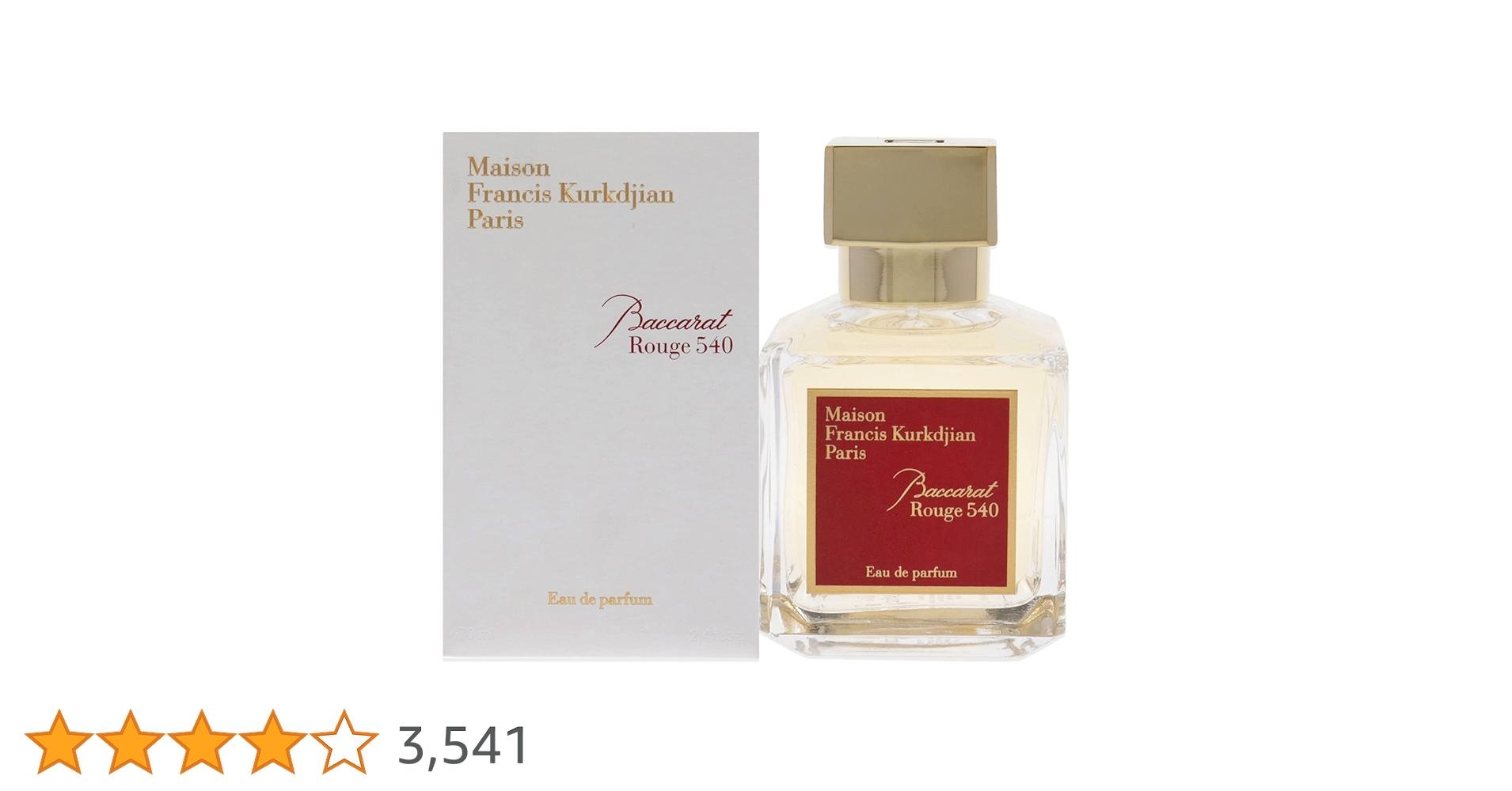 Baccarat Rouge 540 by Maison Francis Kurkdjian Eau De Parfum 2.3