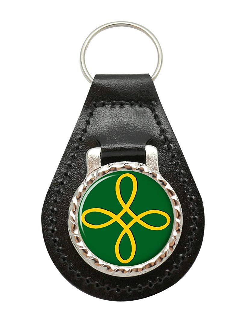 Giftshop UK Pagan Happiness Symbol Leather Key Fob