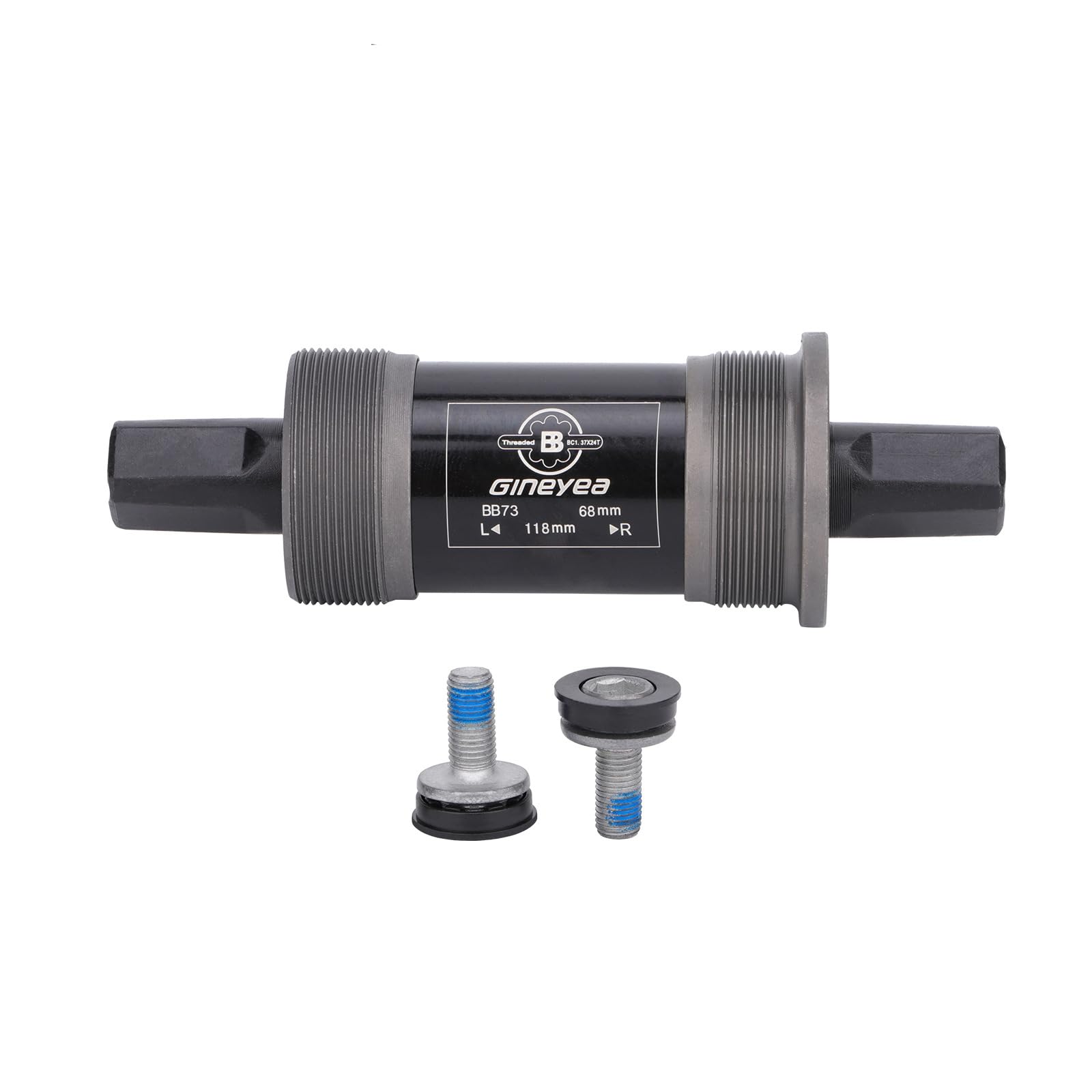 Bicycle Bottom Bracket Square Taper Bike Bottom Bracket for Mountain/MTB/Road/Fat Bike, Optional Square BSA 68mm x 110.5/113/118/120/122.5mm (68x118mm)