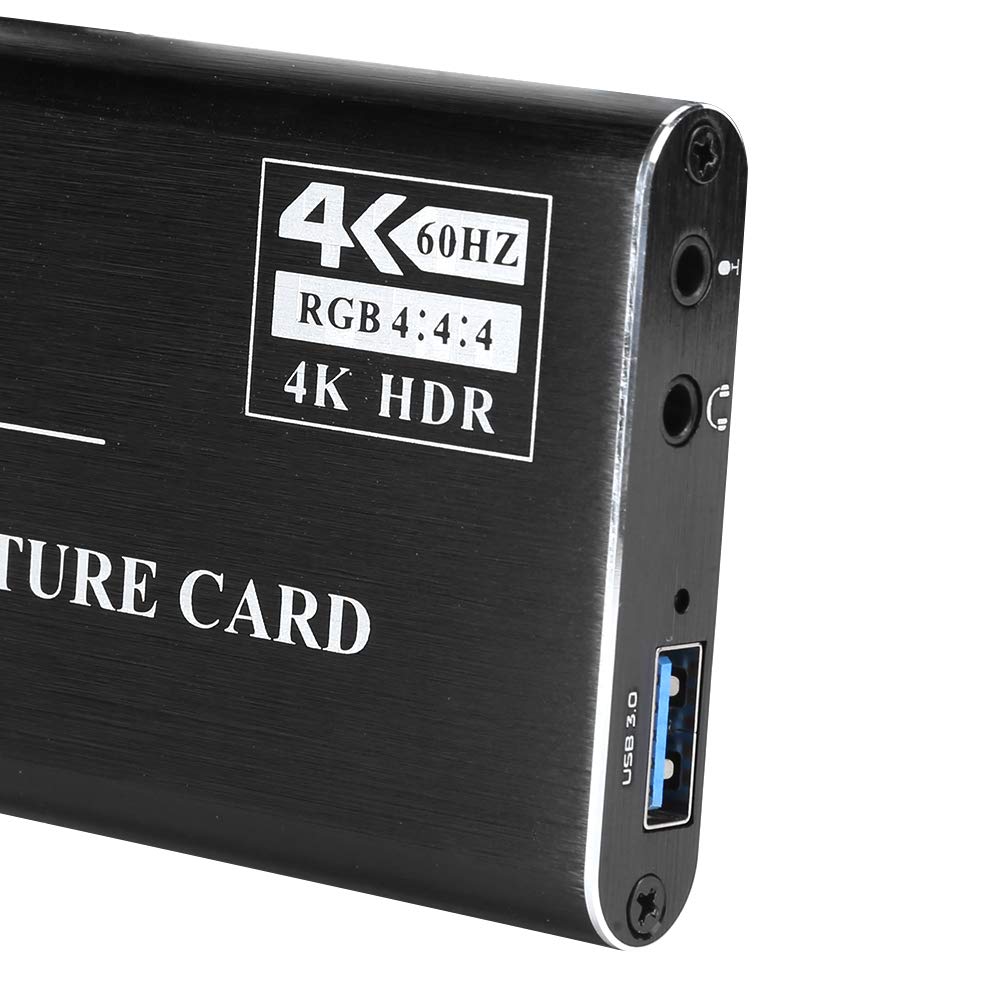 Tarjeta de captura de vídeo HDMI USB3.0, grabador de vídeo HDMI 4K 1080P con salida en bucle, caja de grabación USB 3.0 Plug and Play para transmisión en, compatible con Linux OS