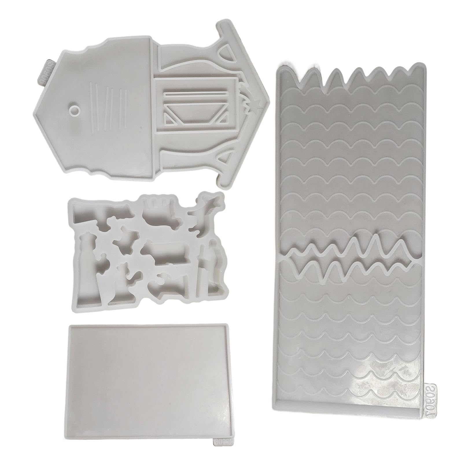 Moule silicone Noël pour résine époxy : créez une décoration de bureau festive et chaleureuse