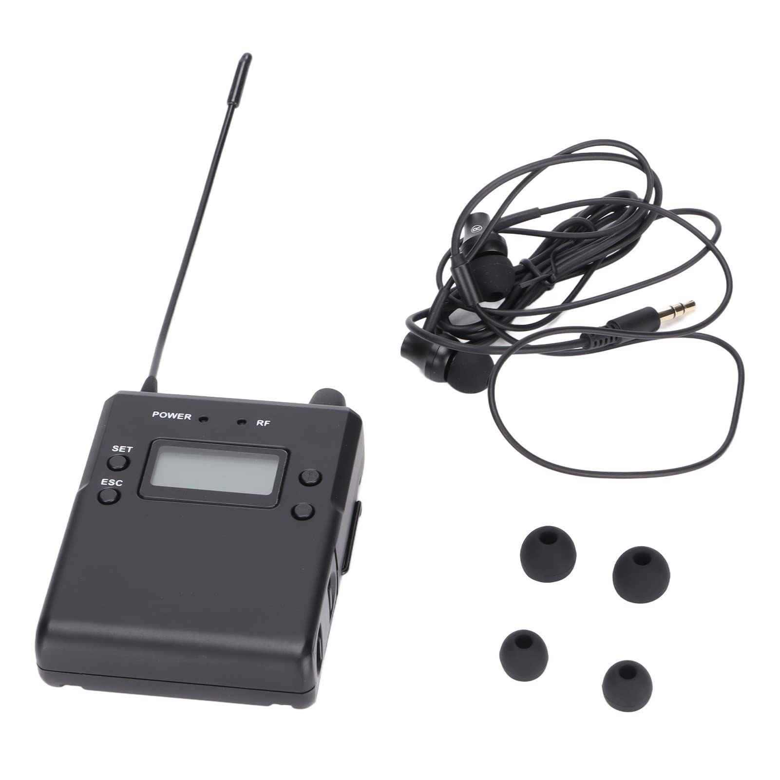 Denash Ricevitore del di Monitoraggio Wireless Professionale Durevole per Studio Live Performance, Ideale per le Attrezzature per la Registrazione Musicale [prove di Band in Studio]