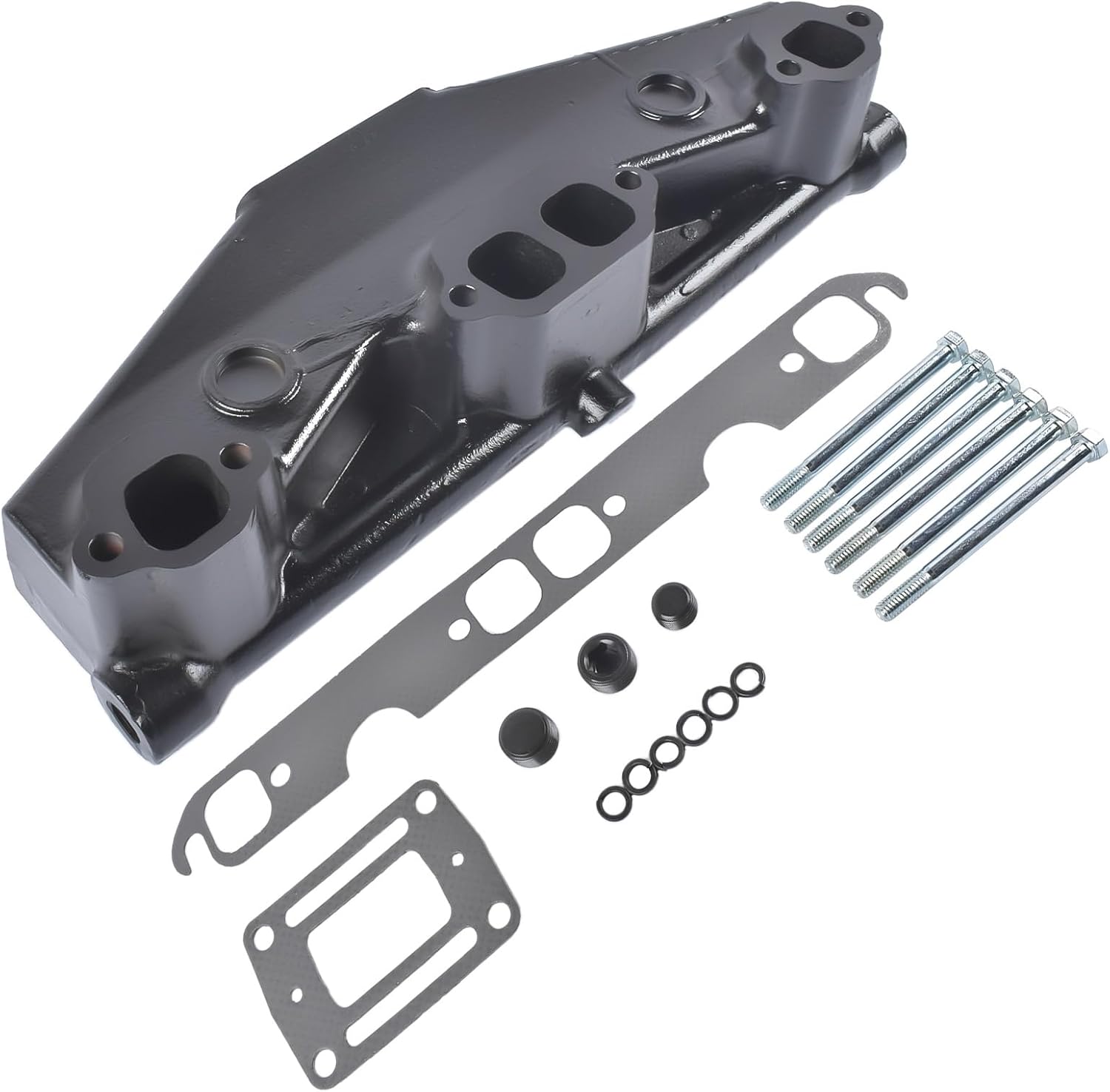 3857723 Exhaust Manifold Replacement for OMC Penta GM 5.0L 305 5.7L 350 1992-up, Includes Gasket and Bolts OE# 3847501 3852374 914035