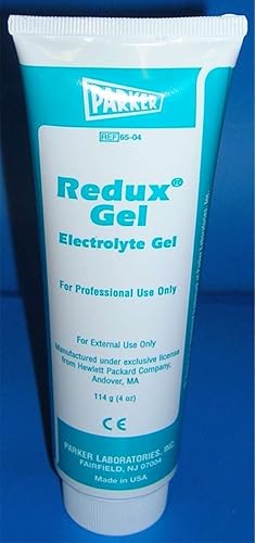 Parker Labs Redux - Gel electrolítico altamente conductor no abrasivo 114 g 4 oz desfibrilación de ECG