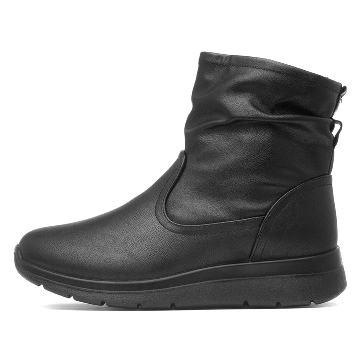 SOFT-LITES.Softlites Womens Black Faux Fur Lined Boot