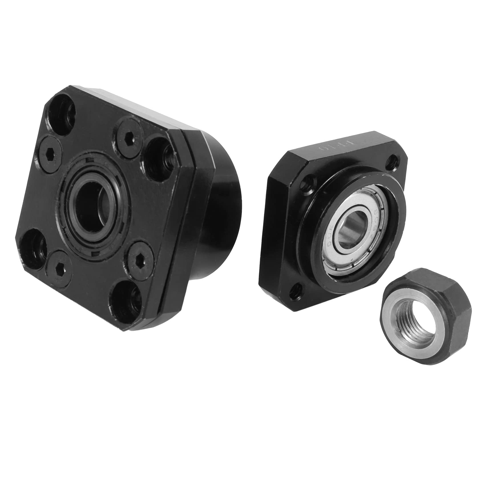 XIAOJUN 1 Pezzo FK10 Lato Fisso + 1 Pezzo FF10 Lato Flottato per Vite un Sfere SFU1204 Parti CNC Vite un Sfere 1204 Supporto Estremità Fk / Ff10