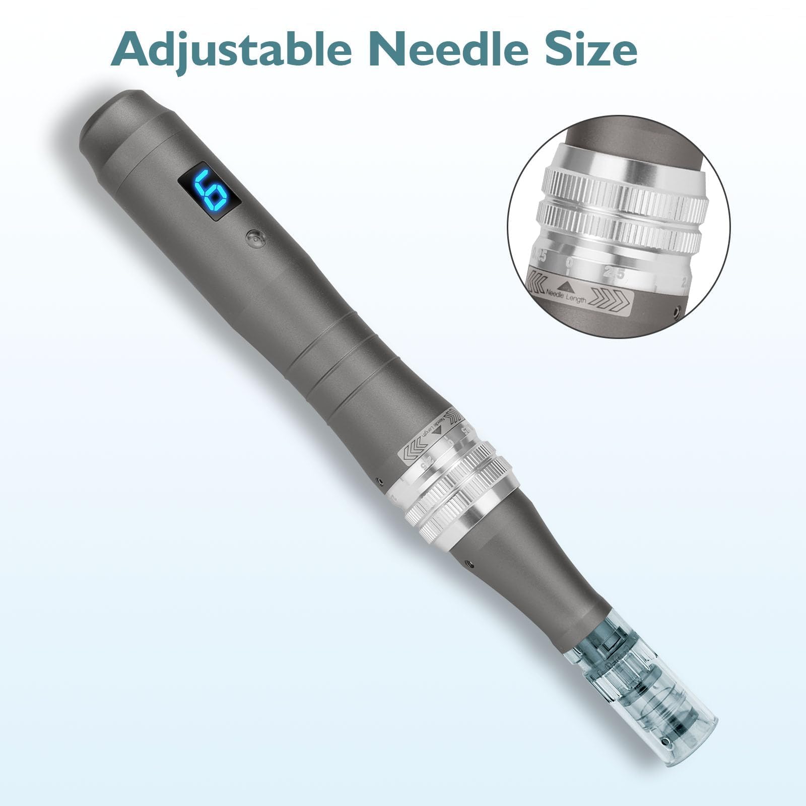 Ultima M8 - Set professionale per microneedling, con 20 cartucce e aghi
