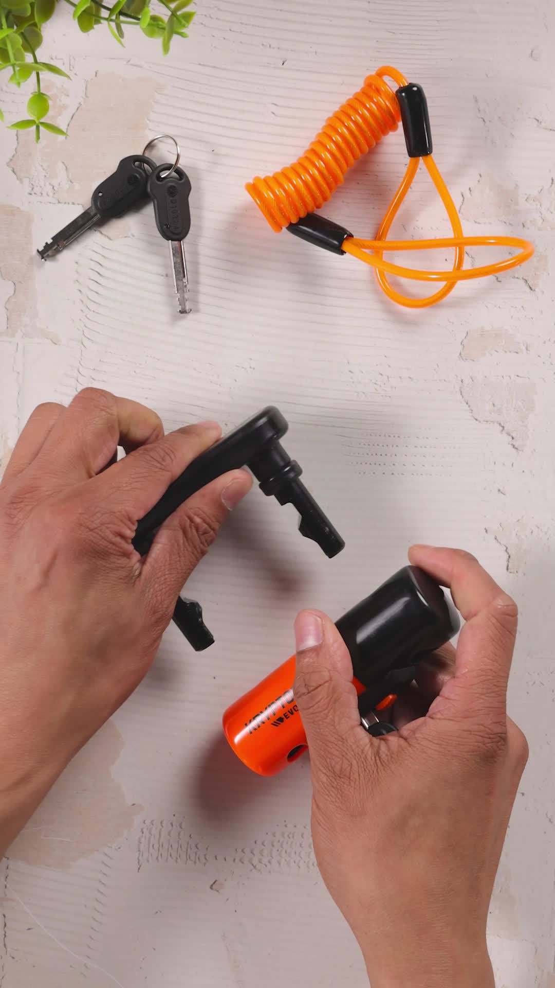 Kryptonite Evolution Compact Lock - Orange, Disc : Amazon.co.uk