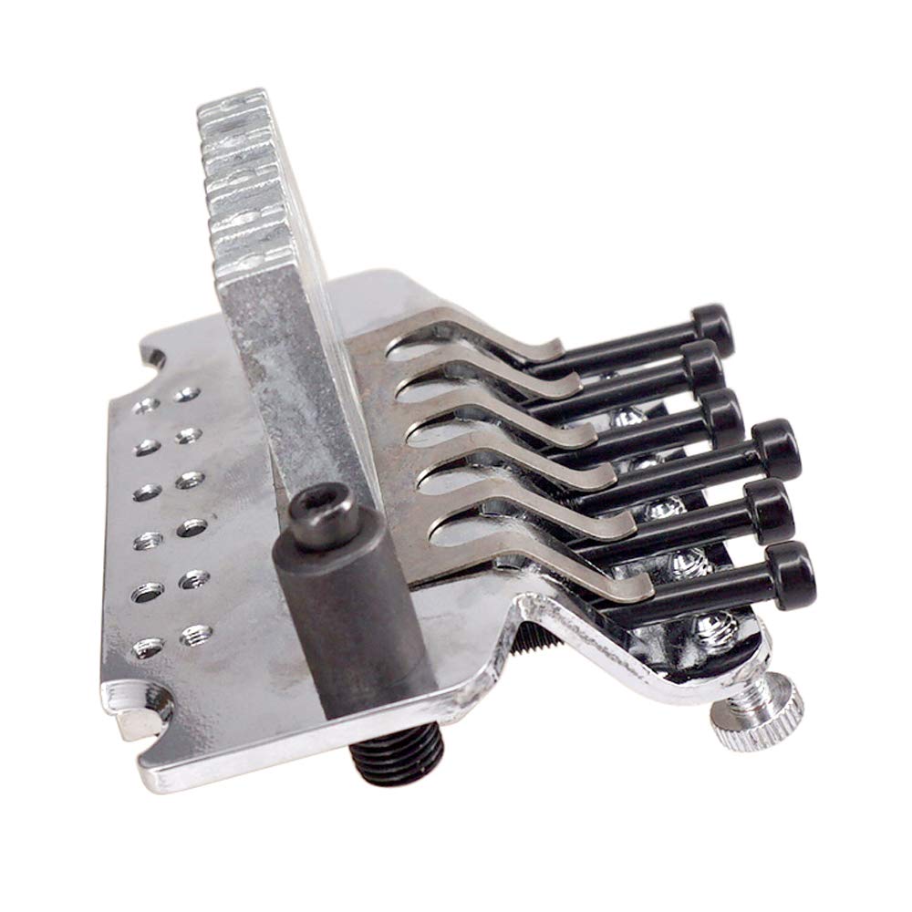 Accordatore Di Chitarra Tremolo Bridge System Guitar Electric 6 String Doppio rotolo Targhetto Sella for chitarra elettrica Sostituzione di materiali in lega di zinco Accordatore Per Chitarra Di Legno