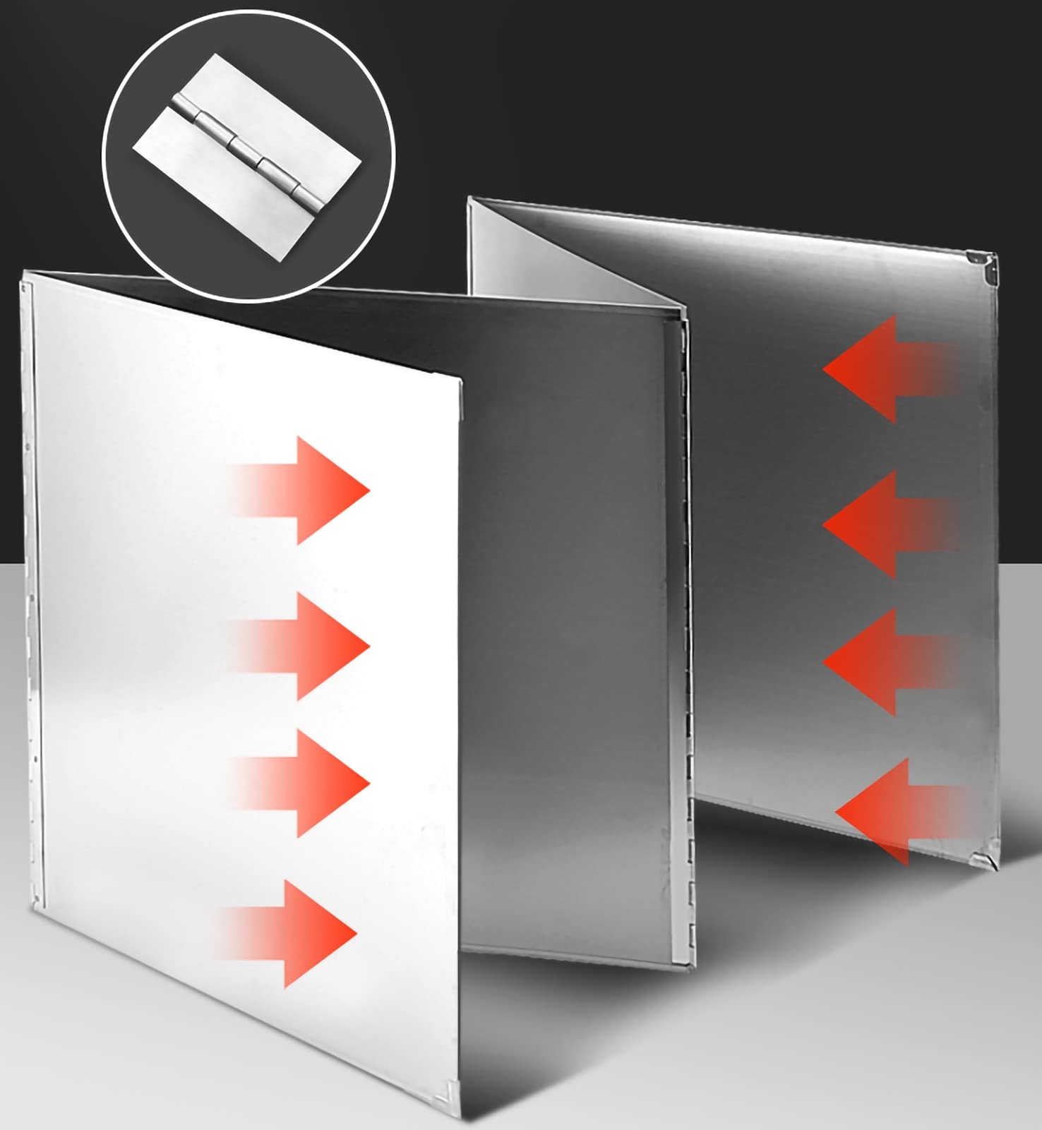 Fornello a Gas Protezione Scudo Anti Splatter, Deflettore Olio, Deflettore Olio Anti-Spruzzi Isolamento Termico, for Piano Cottura Padella Superiore, Utili Gadget da Cucina (Dimensioni : 45x45x80cm)