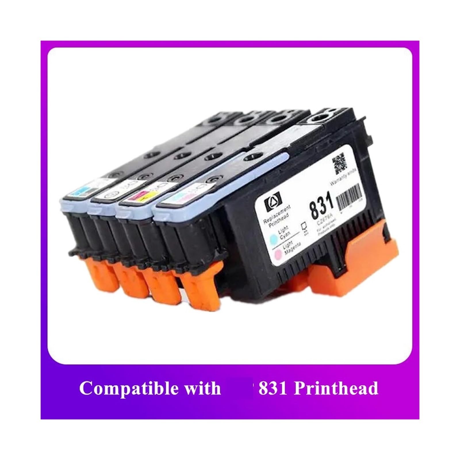 831 Latex-Druckkopf, 4er-Pack, kompatibel mit HP Latex 110/115/310/315/330/335/360/365/370/560/570 Druckern(MBK C)