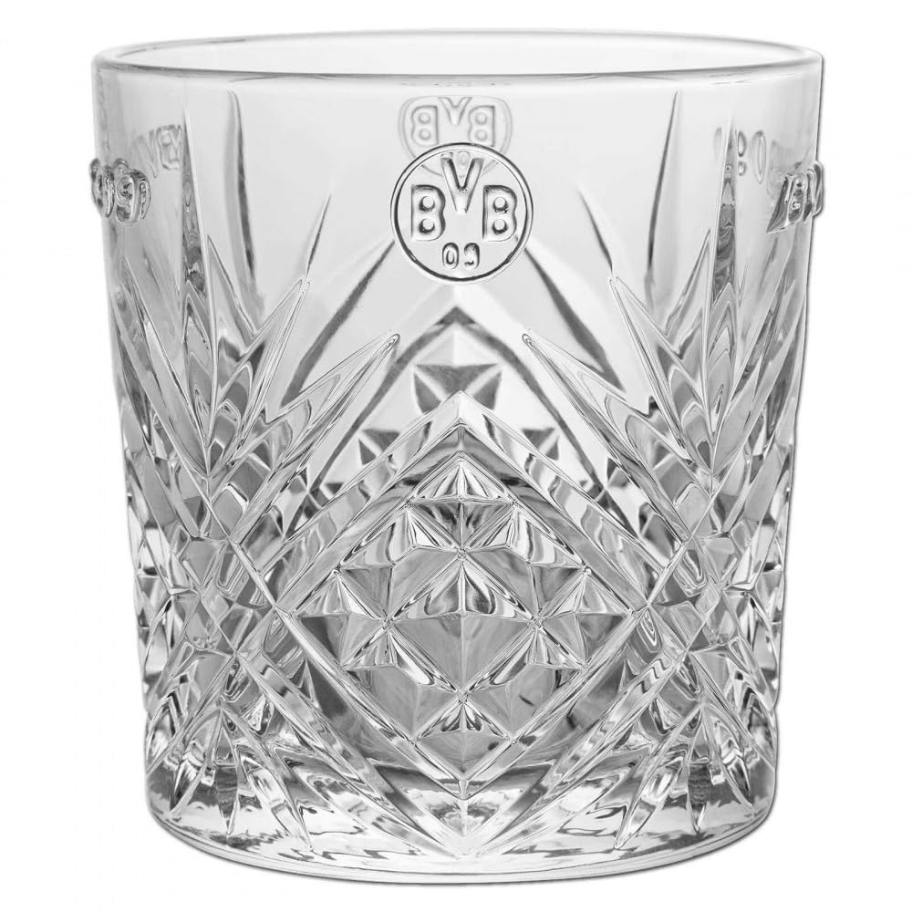 Borussia Dortmund Glas 2er Set in Kristallglas-Optik Gin-Glas Cocktail Tumbler