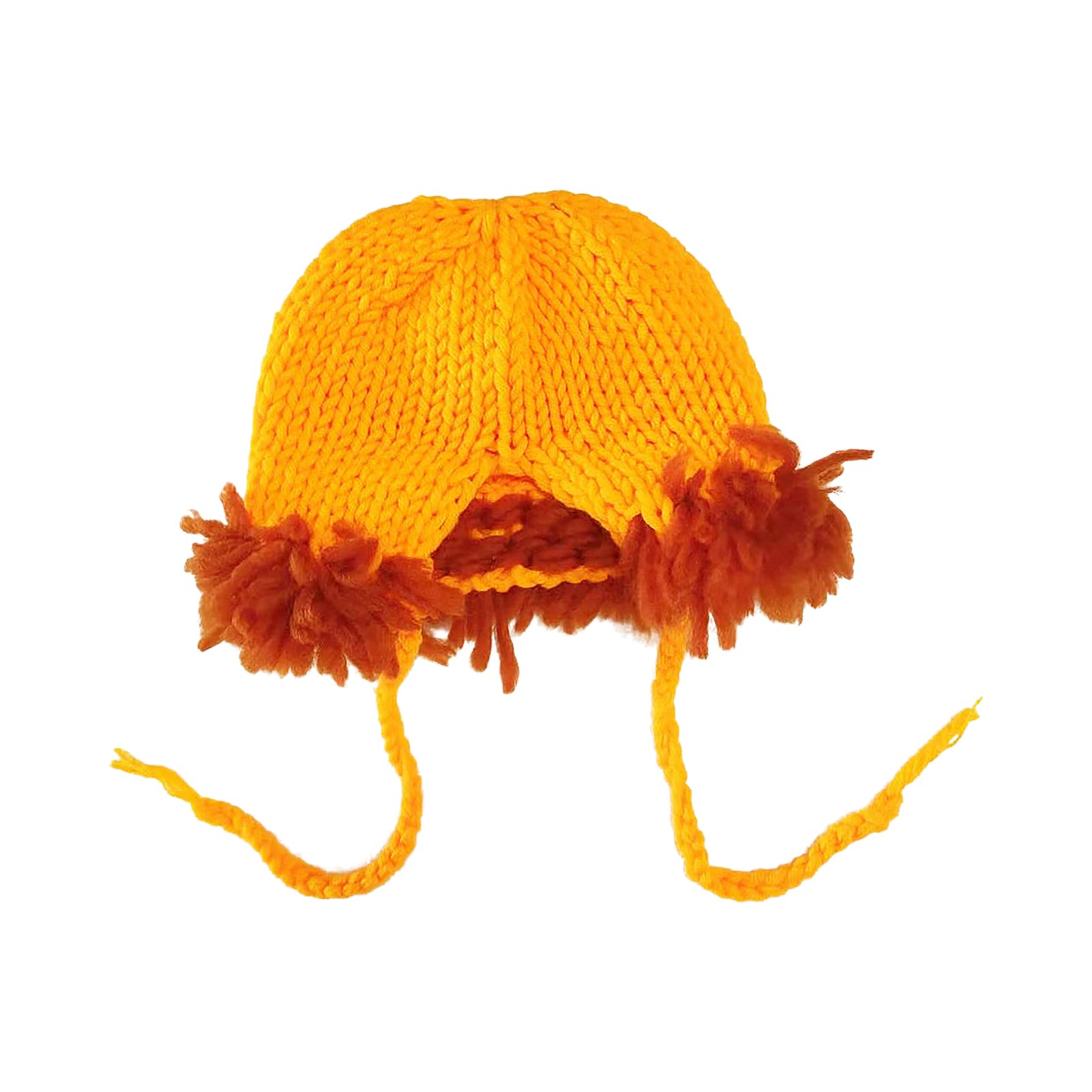 TINAYAUE Costume de Lion Bébé Tenues Costumes de Photographie Nouveau-né Tenue de Photo Accessoires Crochet Tricot Confortable Chapeau de Pantalon pour Bébé Fille Garçon 0-24 Mois