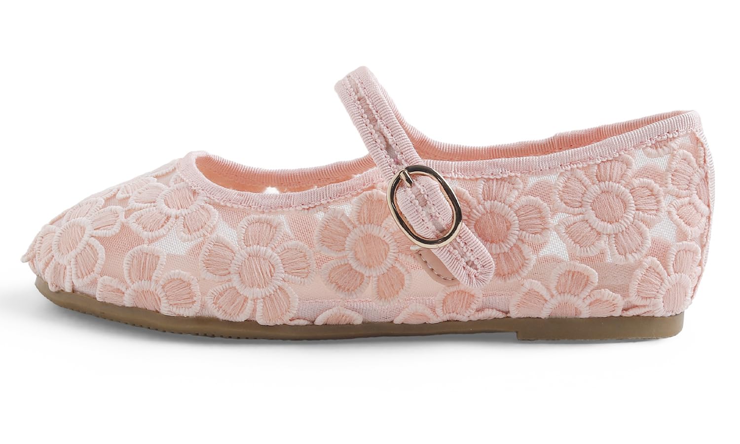 Feversole Lace Bailarinas Niña de Vestir Zapatos Cómodos para Ceremonias Ballet Flats