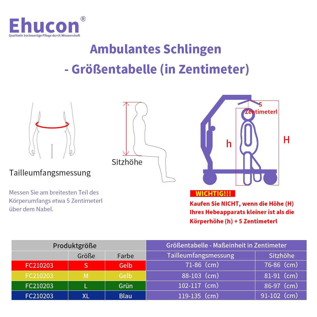 Patientenlifter-Hebegurt Medizinische Transferschlinge für das Gehtraining von Patienten, 500lbs Sicherheitsarbeitslast (Extra groß)