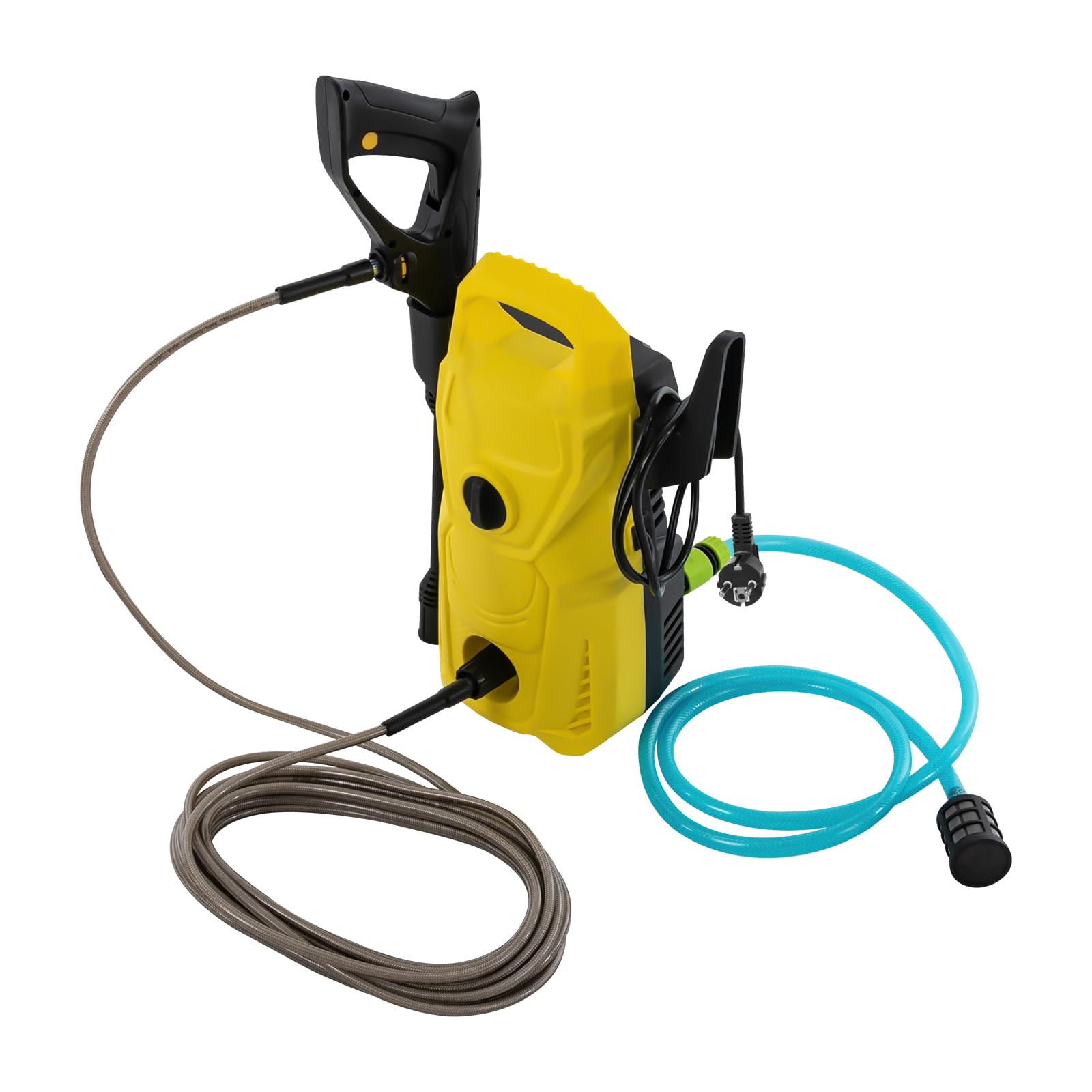 Limpiador de alta presión eléctrico portátil, 3000 W, con manguera de alta presión, 10 m, 2800 PRM, limpiador de juntas para limpieza de coches, suelos, barandillas, plazas, casas, túneles de lavado