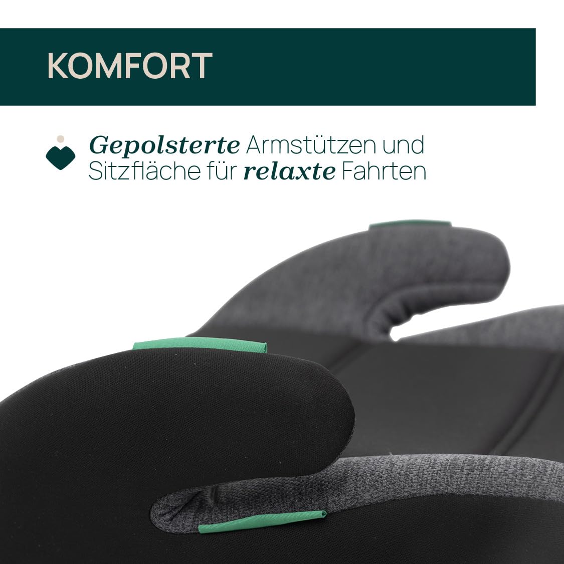 Chicco Quasar Fix i-Size, Kinderautositz 7-12 Jahre (126-150 cm), Gewicht 23-36 kg, Gruppe 3, einfach einzubauen mit Isofix-System, mit gepolsterten Armlehnen und komfortablem Sitz, schwarz