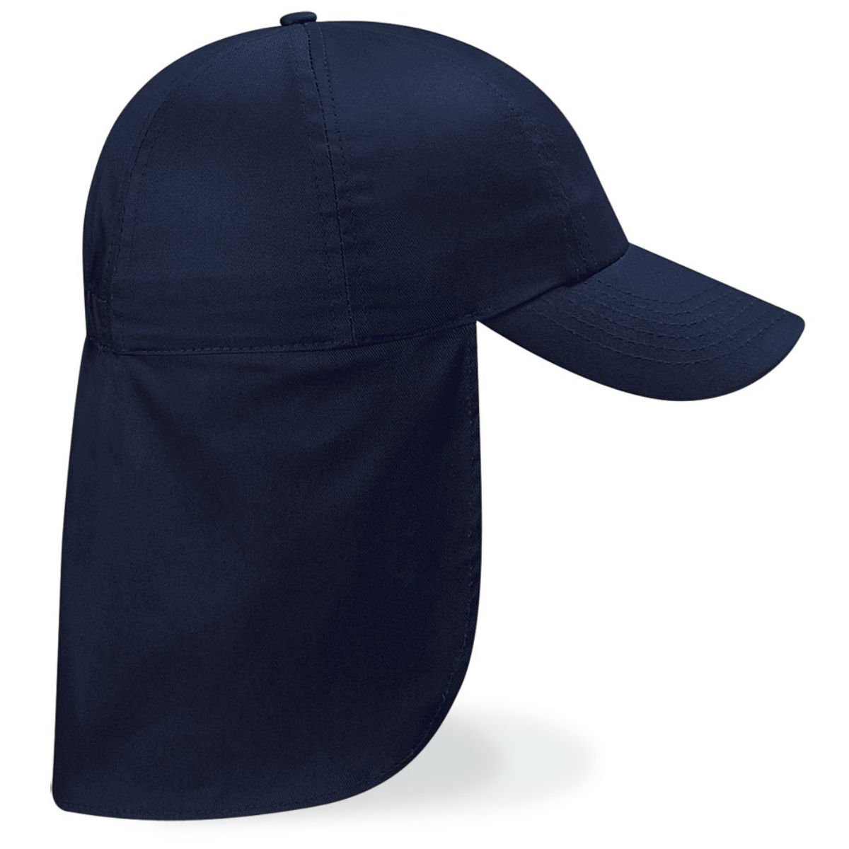 Beechfield B11b Junior Legionnaire Baseball Cap French Navy
