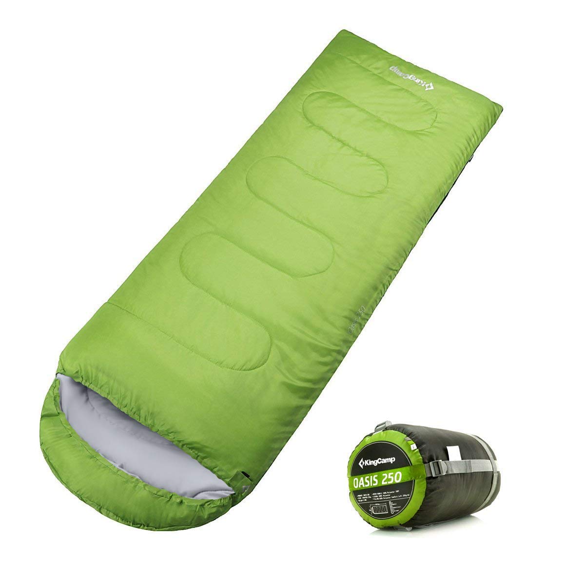 Kingcamp Envelope Sleeping Bag 3 Season Lightweight Comfort