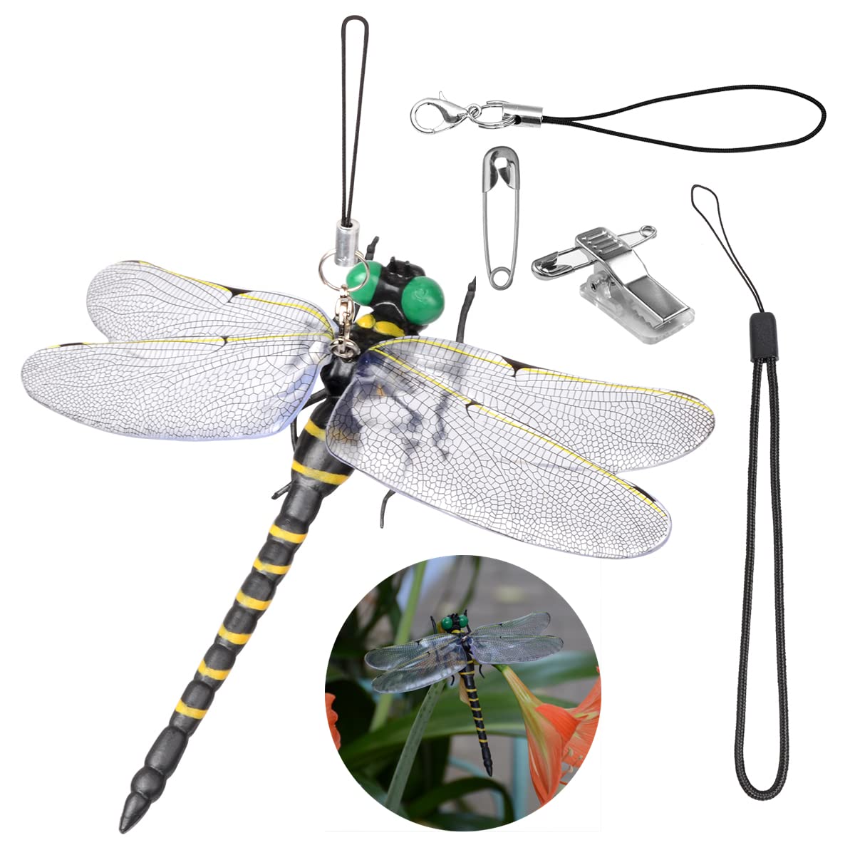 Amazon.co.jp: オニヤンマ おにやんま 虫除け トンボ 12cm 精巧な作り