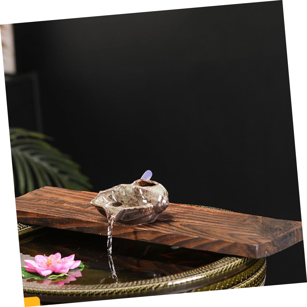 BESPORTBLE Piastra in Legno per Acquario con Cascata d Acqua Decorazione Rustica per Acquari Accessori per Acquario con Elementi Decorativi