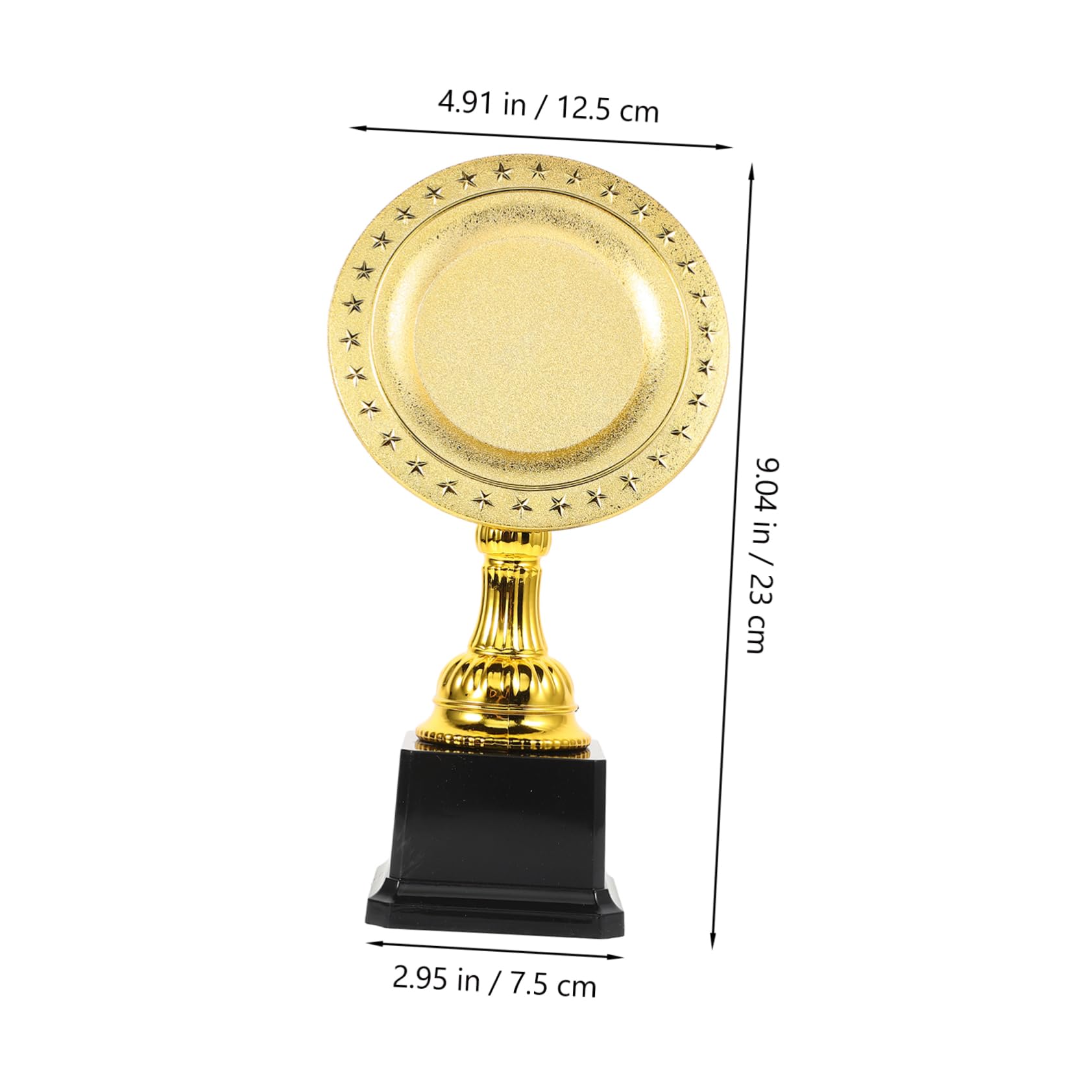 Abaodam Unique Design Award Plate Plastic Trophy Cup for Kids Soccer Champions Trophy for Celebrations Competitions
