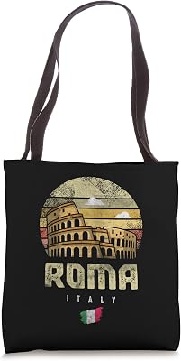 Cool Rome Italy Colosseum Souvenir Graphic Tees, Rome Italy Tote Bag
