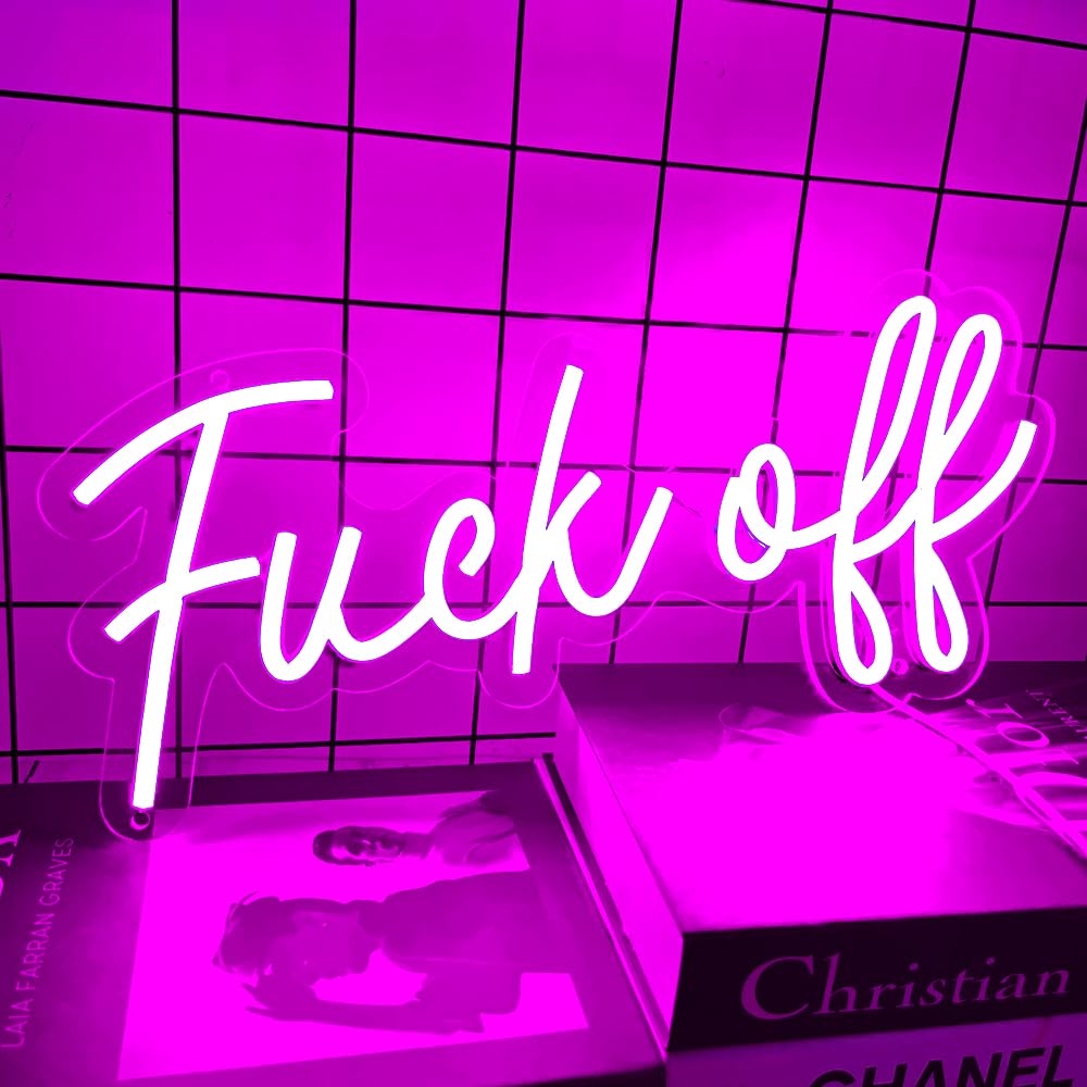 Off Neon Schilder für Wanddekoration, Neonschilder für Schlafzimmer, Kunst, dekorativer Buchstabe für Party, Lichtdekoration, Bar, Zuhause, Männerhöhle, Dekoration, handgefertigte Wandbehänge