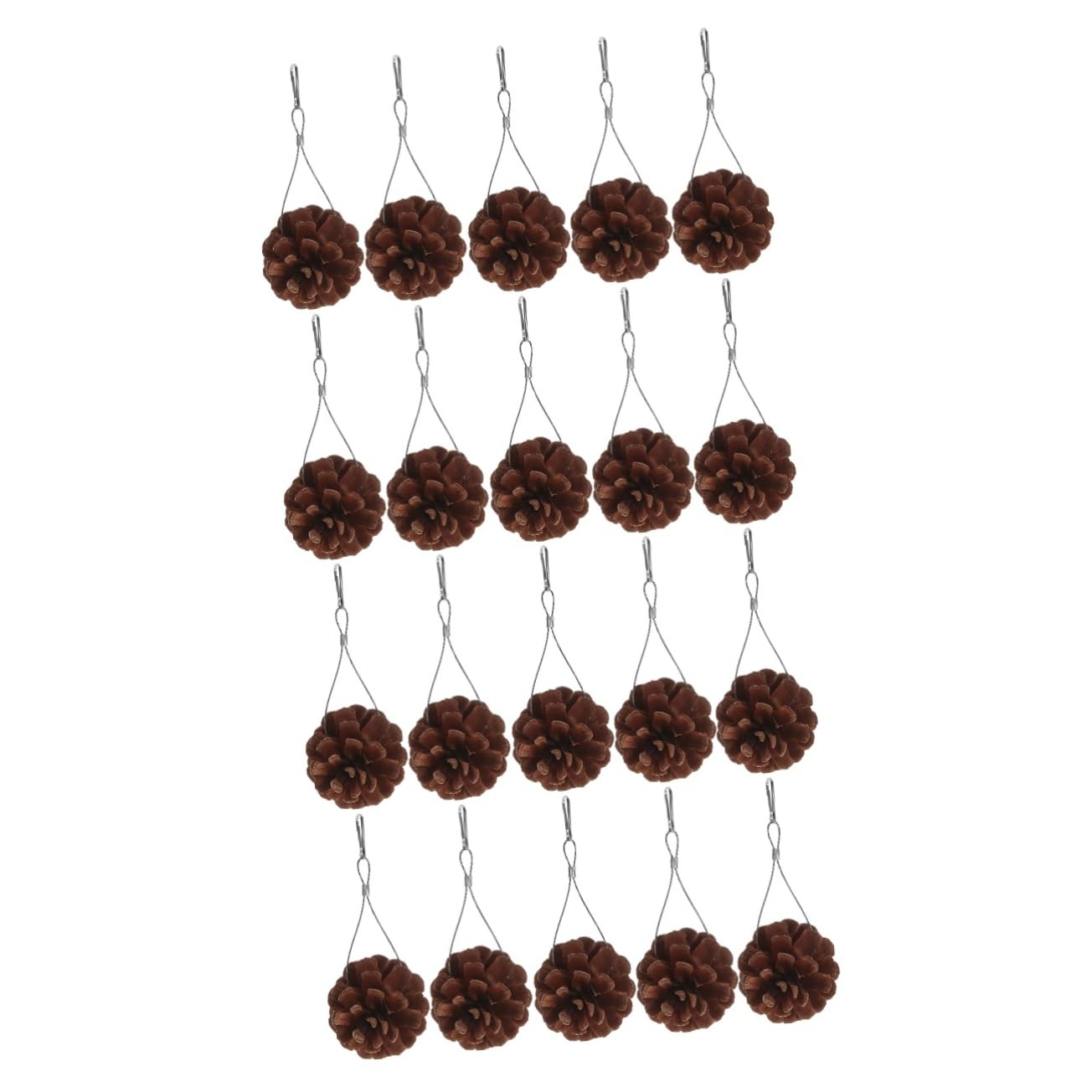 ABOOFAN 20pièces Jouet à Mâcher pour Oiseaux Pigne Naturelle Accessoire De Jeu Suspendu pour Perruches Et Cockatiels pour Forage Et Enrichissement